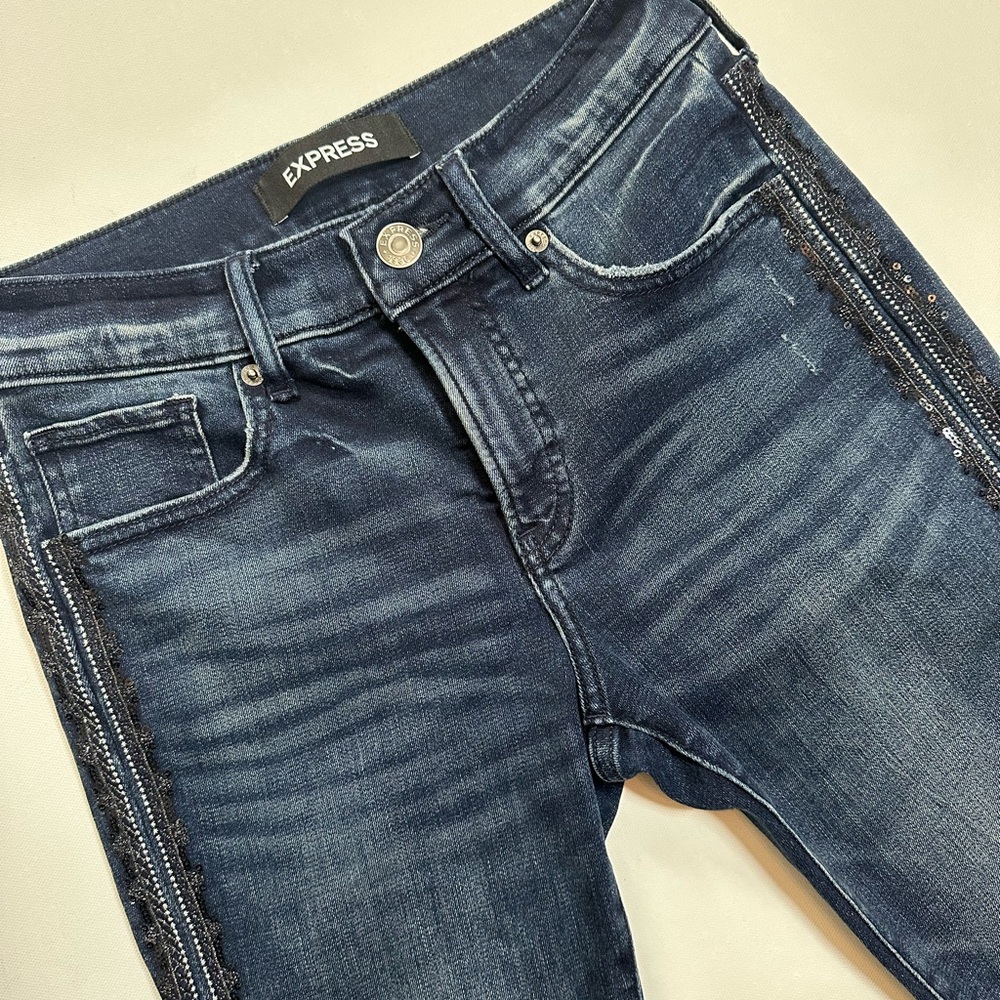 Express Women's Jeans With Sequin Detail